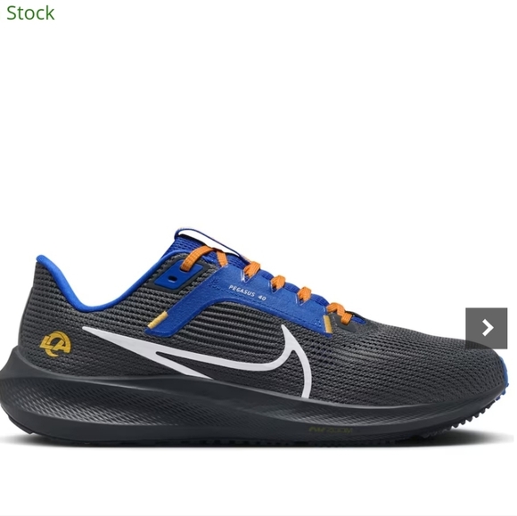 Nike Zoom Pegasus 40 LA Rams men's size 9 womens 10.5 running shoes - Picture 1 of 13